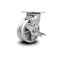 Service Caster 5 Inch V Groove Semi Steel Swivel Caster with Roller Bearing and Brake SCC SCC-30CS520-VGR-TLB - alternate 1